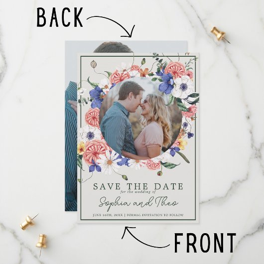 Wilde Liebe Wildblume Boho Floral Wedding Save The Date