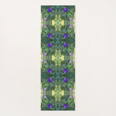 Wilde Lila Morning Glory Blume Abstrakt Yogamatte (Rückseite)