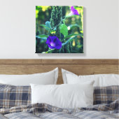 Wilde Lila Morning Glory Blume Leinwanddruck (Insitu (Schlafzimmer))