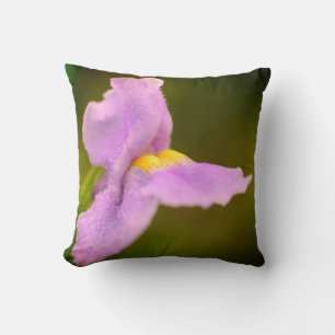 Wilde Lila Orchid-Blume-Dewdrops Kissen