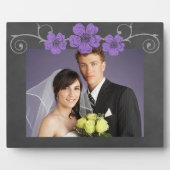 Wilde Lila Rose Chalkboard Fotoplatte (Vorderseite)