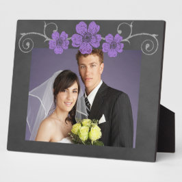 Wilde Lila Rose Chalkboard Fotoplatte