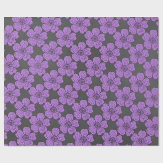 Wilde Lila Rose Chalkboard Geschenkpapier (Flach)