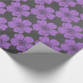 Wilde Lila Rose Chalkboard Geschenkpapier (Ecke)