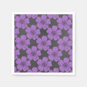 Wilde Lila Rose Chalkboard Serviette (Vorderseite)