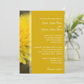 Wilde Löwenzahn Blume Frühjahr, Sommer, Hochzeit Einladung (Stehend Vorderseite)