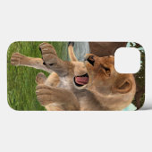Wilde Löwin Dschungel-Abenteuer-Kunst Case-Mate iPhone Hülle (Rückseite (Horizontal))