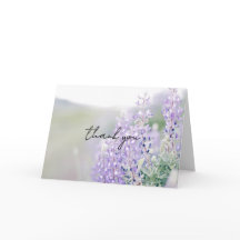 Wilde Lupinen Dankeskarte