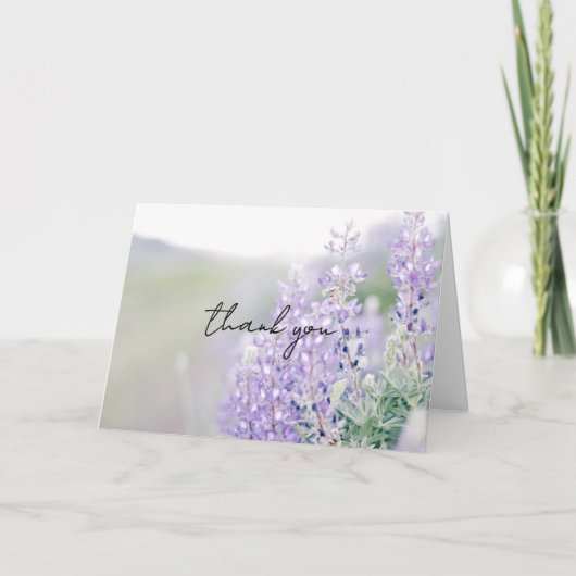 Wilde Lupinen Dankeskarte (Vorderseite)