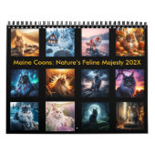 Wilde Maine Coons: Feline Majestät der Natur 202X Kalender (Titelbild)