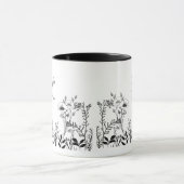 Wilde Mama Wilde Blume Doodles Tasse (Zentrum)