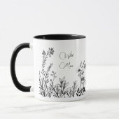 Wilde Mama Wilde Blume Doodles Tasse (Links)