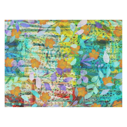 Wilde Mandarine - Natur Inspiriert Blumenstrauß - Tischdecke (Vorderseite (Horizontal))