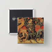 Wilde Männer und Tiere, Tapisserie, 15. Button (Vorne & Hinten)