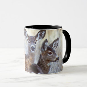 Wilde Maultierhirsch-Paar Kalifornien Tasse