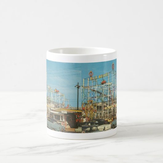 Wilde Maus Rollercoaster-Myrtle Beach, SC Pavillon Kaffeetasse (Mittel)