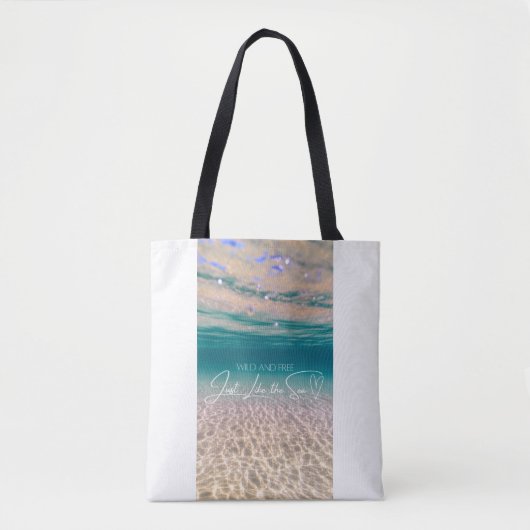 Wilde Meeresböden und freier Sommer-Strand Tasche (Vorderseite)