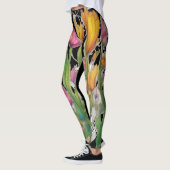 Wilde, moderne blühende Leggings (Links)
