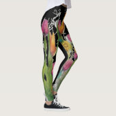 Wilde, moderne blühende Leggings (Rechts)