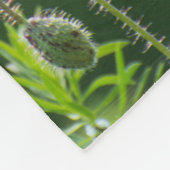 Wilde Mohn Fleecedecke (Ecke)