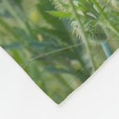 Wilde Mohn Fleecedecke (Ecke)