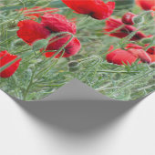 Wilde Mohn Geschenkpapier (Ecke)