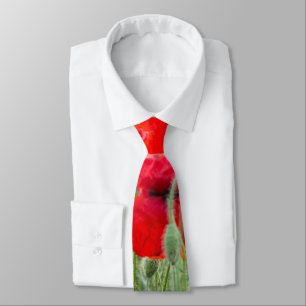 Wilde Mohn Krawatte