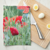 Wilde Mohn Küchentuch (Viertel Falte)