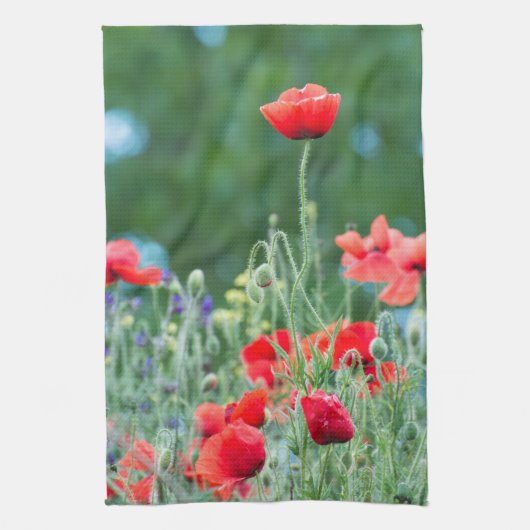 Wilde Mohn Küchentuch (Vertikal)
