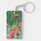 Wilde Mohn Schlüsselanhänger (Rückseite)