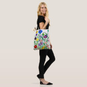 Wilde Mohn-Tasche Tasche (Am Model)