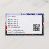 Wilde Mohnblumen-Blumen-Geschäfts-Karten Visitenkarte (Rückseite)