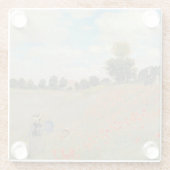 Wilde Mohnblumen Claude Monets |, nahe Argenteuil Glasuntersetzer (Rückseite)