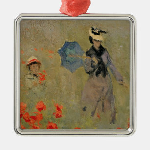 Wilde Mohnblumen Claude Monets  , nahe Argenteuil Silbernes Ornament