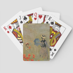 Wilde Mohnblumen Claude Monets  , nahe Argenteuil Spielkarten