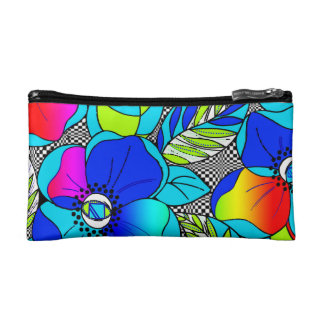 Wilde Mohnblumen Makeup-Tasche