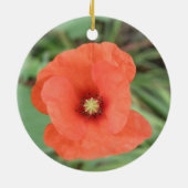 Wilde Mohnschmuck-Blume Keramik Ornament (Hinten)