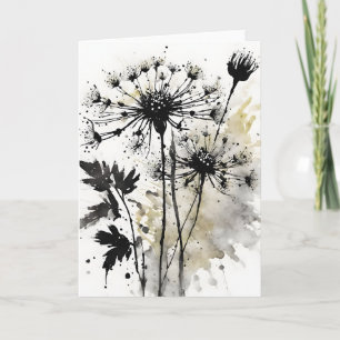 Wilde Möhre - Aquarellblumen Karte
