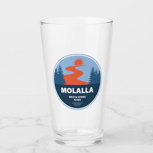 Wilde Molalla und Landschaftliche Flüsse Glas (Vorderseite)