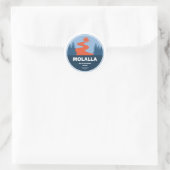 Wilde Molalla und Landschaftliche Flüsse Runder Aufkleber (Tasche)