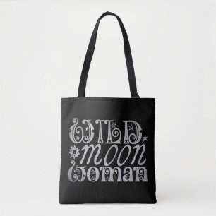 Wilde Mond-Frau Tasche