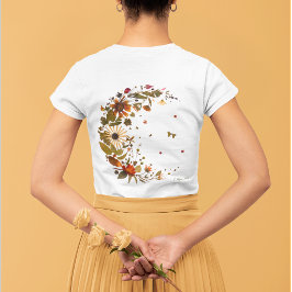 Wilde Mondblume l Originale gepresste Blumenkunst T-Shirt