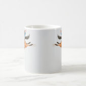 Wilde Morgenritte – Whimsical Cowboy-Kaffeetasse Kaffeetasse (Mittel)