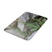 Wilde Mullein-Blume unter den Felsen Badematte (Schrägansicht)