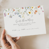 Wilde Multicolor-Blütenschätze Anzahl der Spielkar Visitenkarte