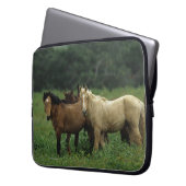 Wilde Mustang-Pferde 4 Laptopschutzhülle (Vorderseite Links)
