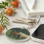 Wilde Mustang-Pferde 4 Schlüsselanhänger (Vorderseite rechts)