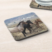 Wilde Mustang-Pferde 5 Getränkeuntersetzer (Linke Seite)