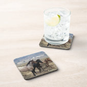 Wilde Mustang-Pferde 5 Getränkeuntersetzer (Rechte Seite)