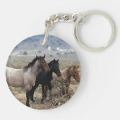 Wilde Mustang-Pferde 5 Schlüsselanhänger (Rückseite)